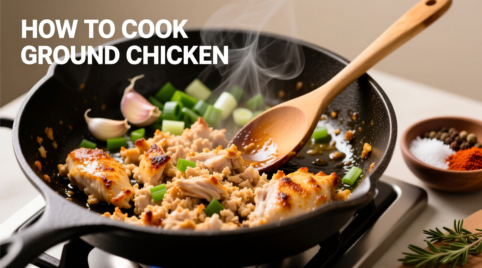 how do you cook ground chicken