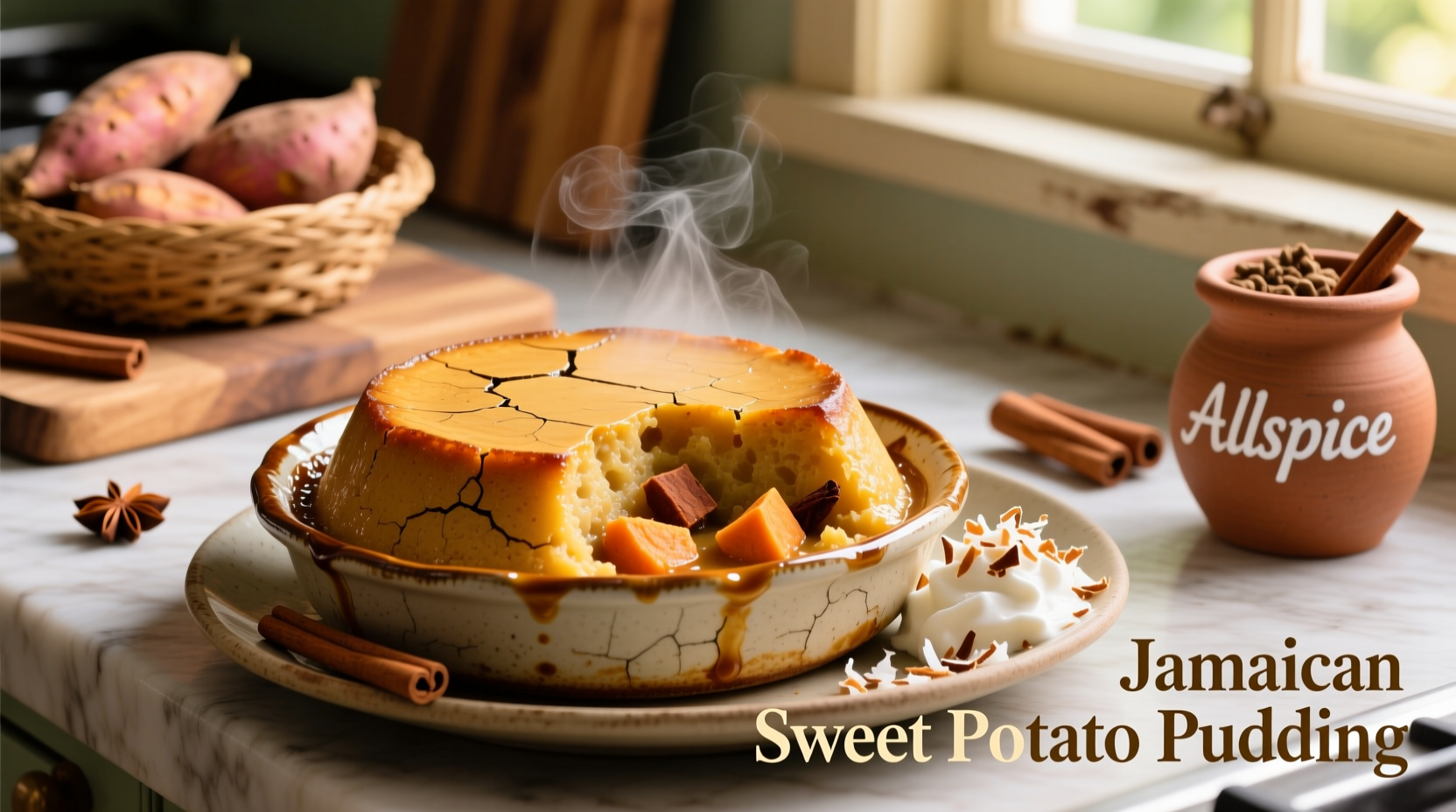 Authentic Jamaican Sweet Potato Pudding Recipe | Step-by-Step