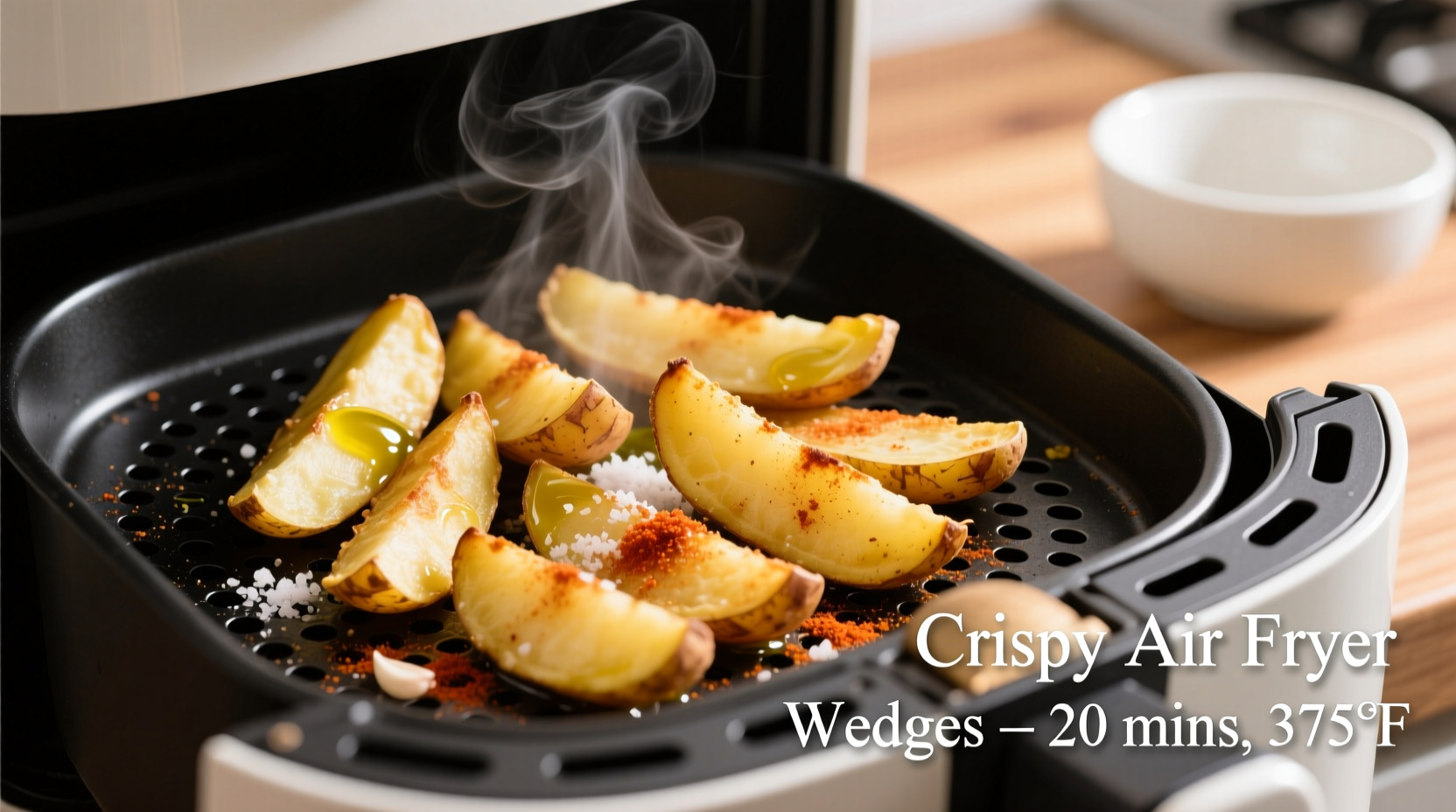 Perfect Air Fryer Potato Wedges Recipe in 20 Minutes