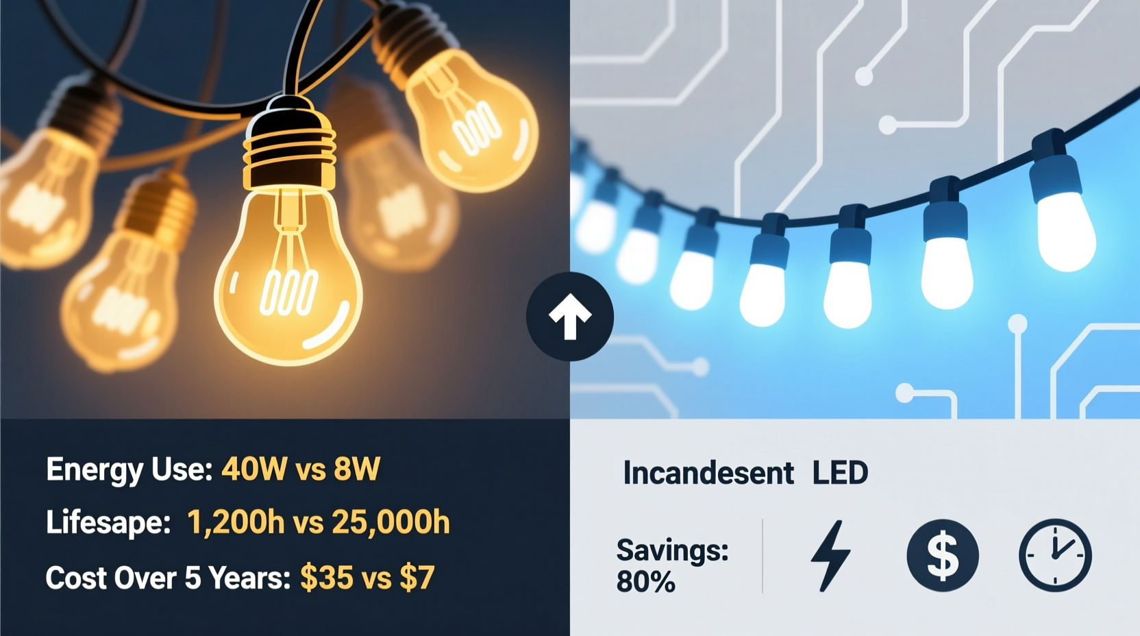 led string lights vs incandescent bulbs do modern leds really save enough to justify the switch