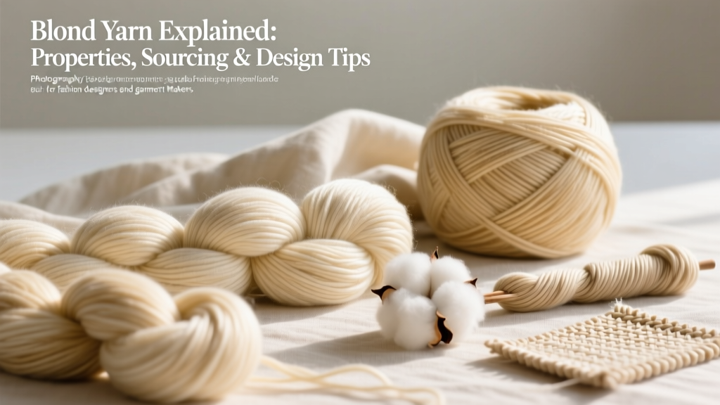 Blond Yarn Explained: Properties, Sourcing & Design Tips