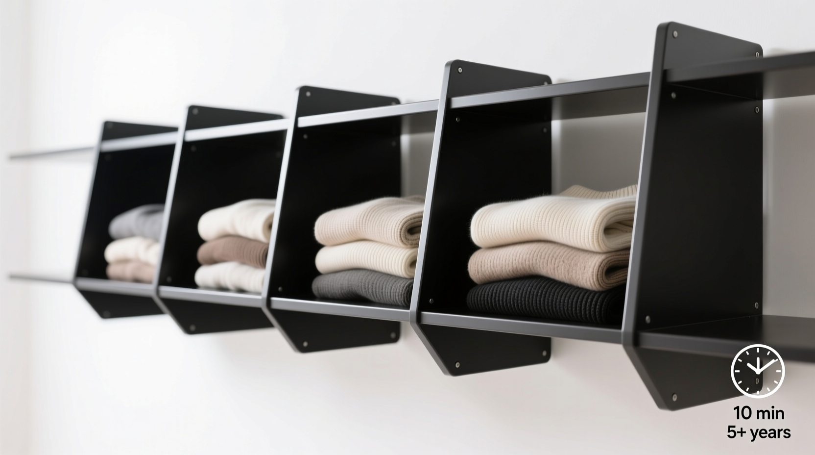 closet shelf dividers vs fabric cubbies