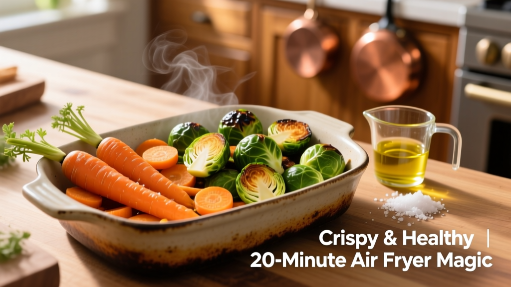 Crispy Air Fryer Carrots & Brussels Sprouts