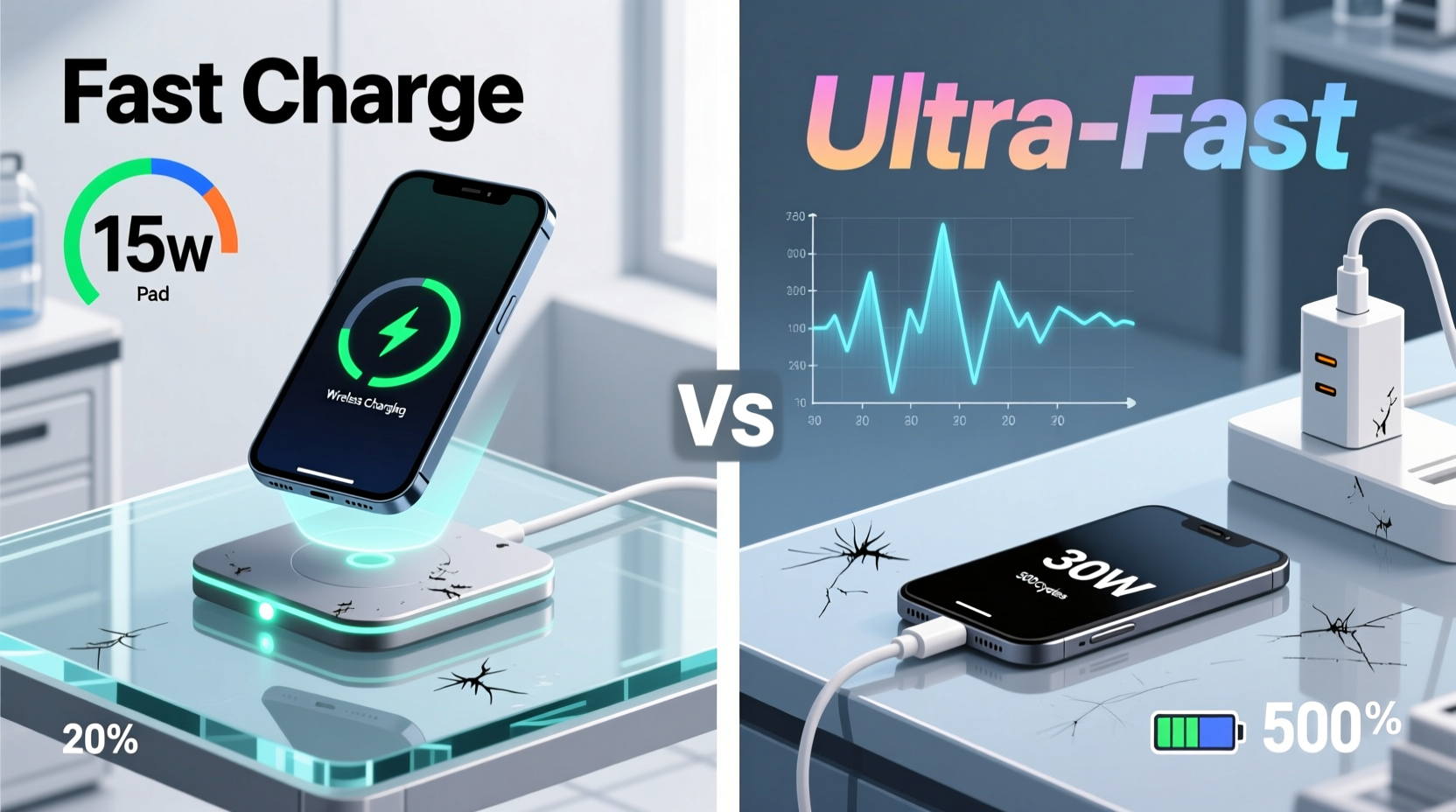 wireless charging pad vs cable which actually charges faster and lasts longer over time