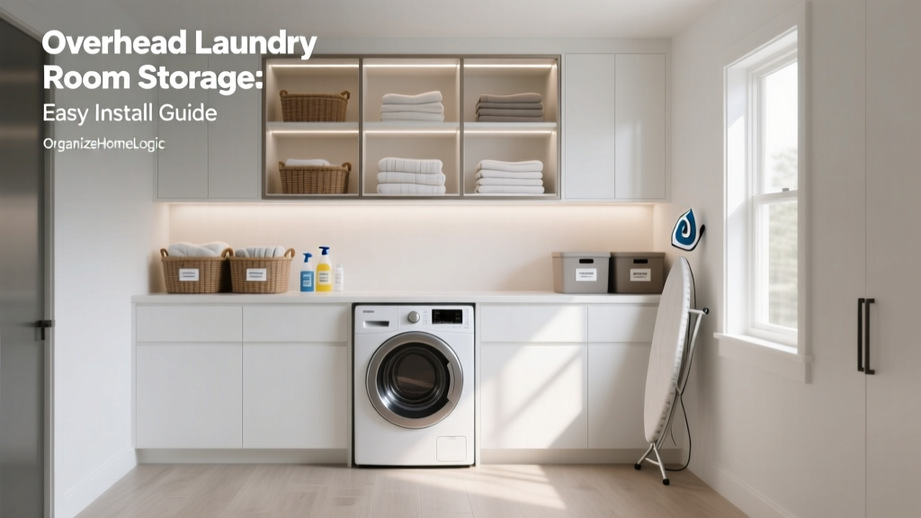 Overhead Laundry Room Storage: Easy Install Guide