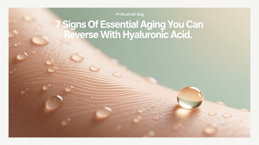 Hyaluronic Acid for Reversible Aging Signs (2026)