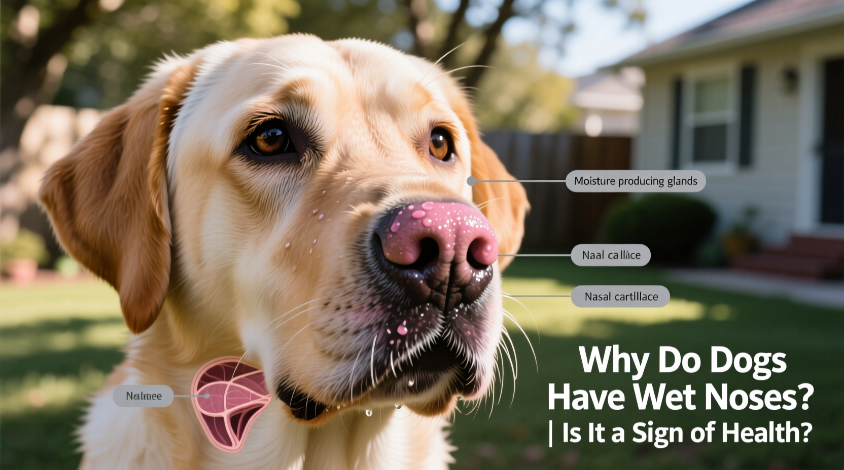 why do dogs have wet noses and is it a sign of health