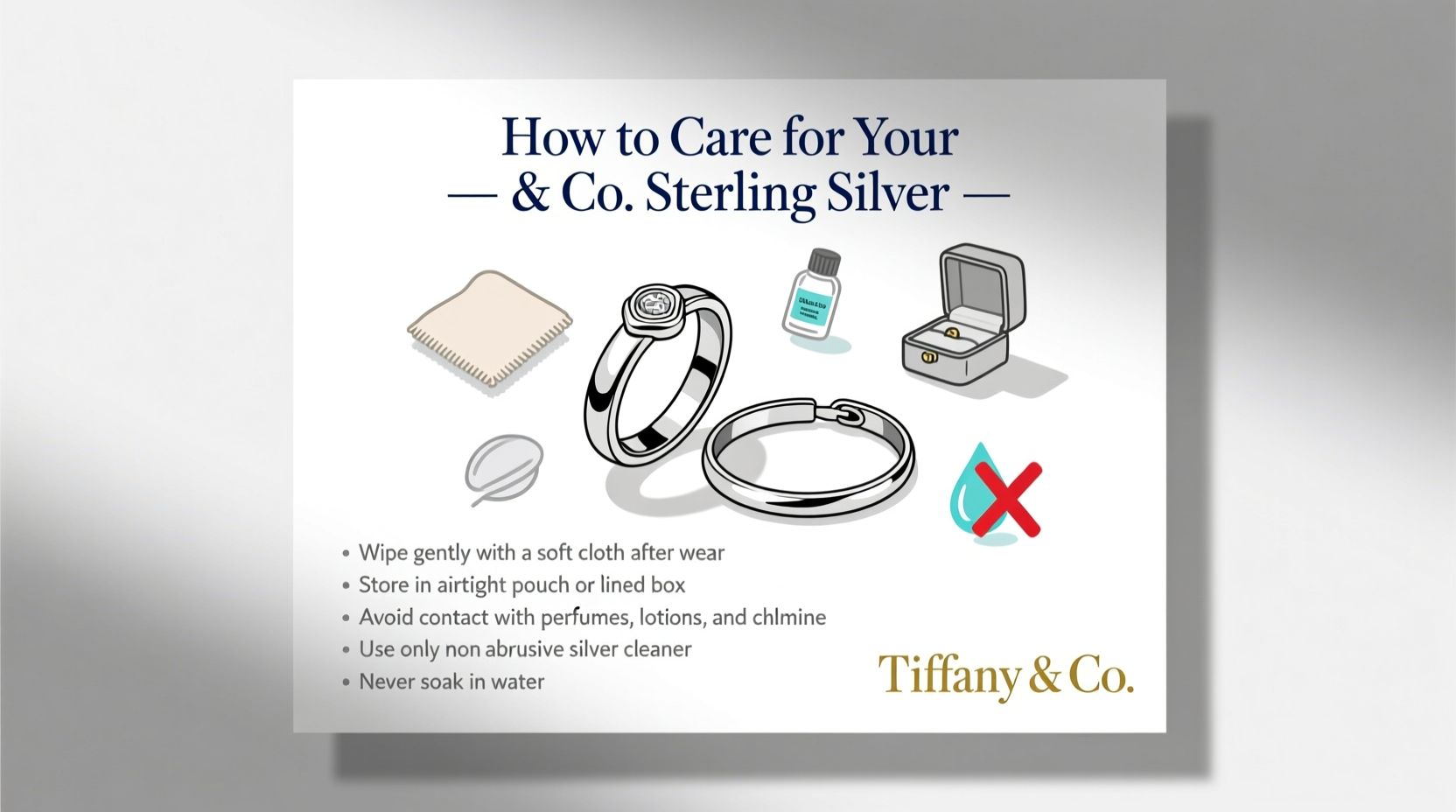 how do i care for my tiffany co sterling silver