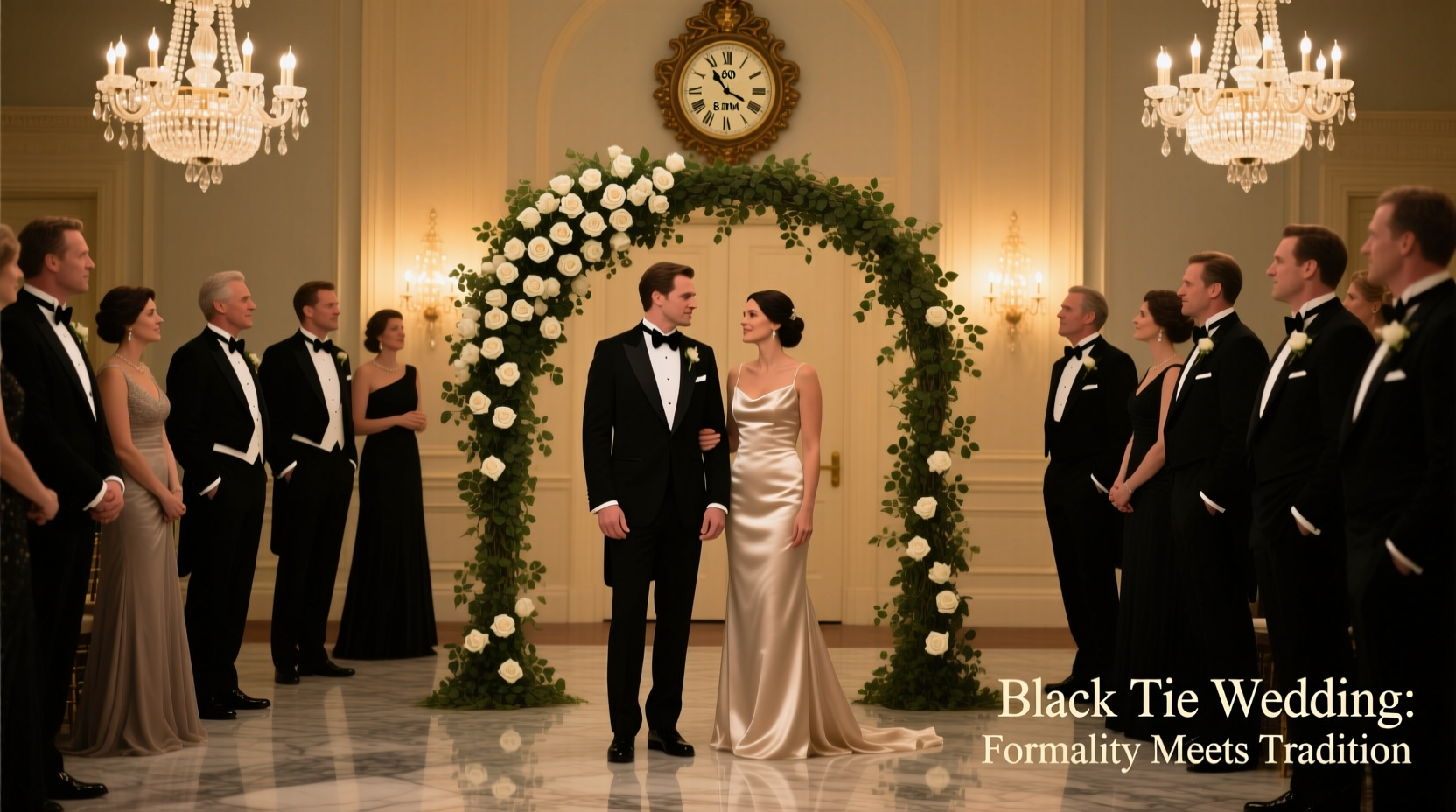 what does a black tie wedding mean