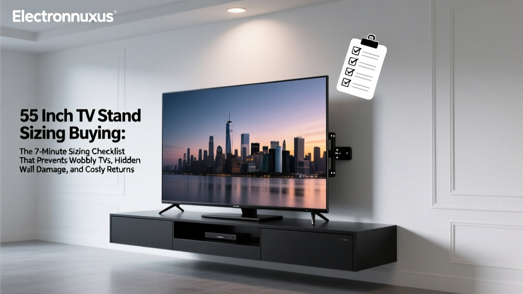 55 Inch Tv Stand Sizing Buying: The 7-Minute Sizing Checklist That Prevents Wobbly TVs, Hidden Wall Damage, and Costly Returns
