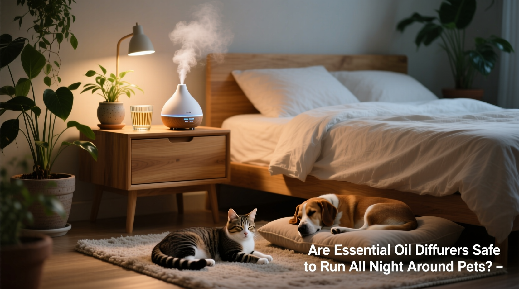 are essential oil diffusers safe to run all night around pets
