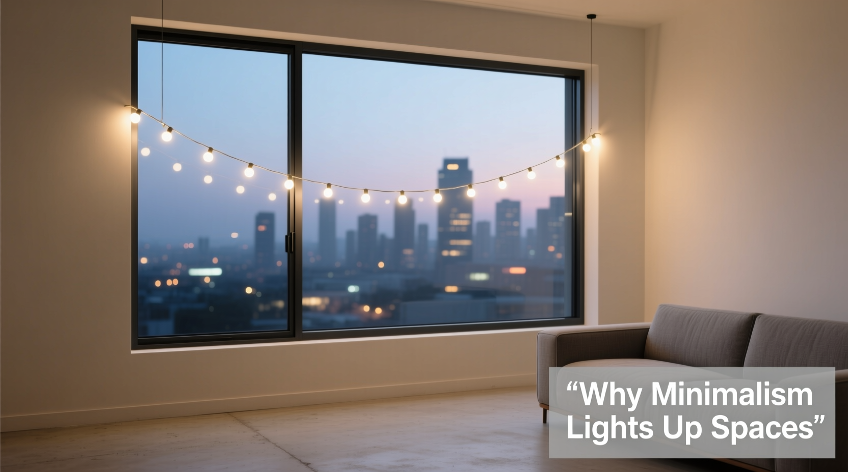why are minimalist single strand window lights gaining popularity