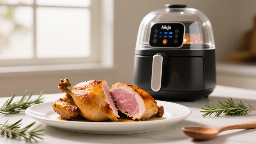 Steam-Roast Chicken in Ninja Air Fryer: Crispy & Juicy