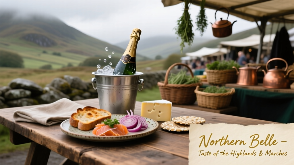 On The Northern Belle: Agrestic Views of Wales and Scotland Paired with Champagne