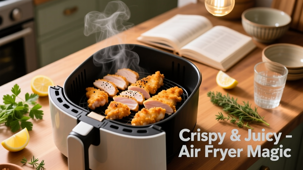 Unbreaded Chicken Tenders in Air Fryer: Crispy & Juicy