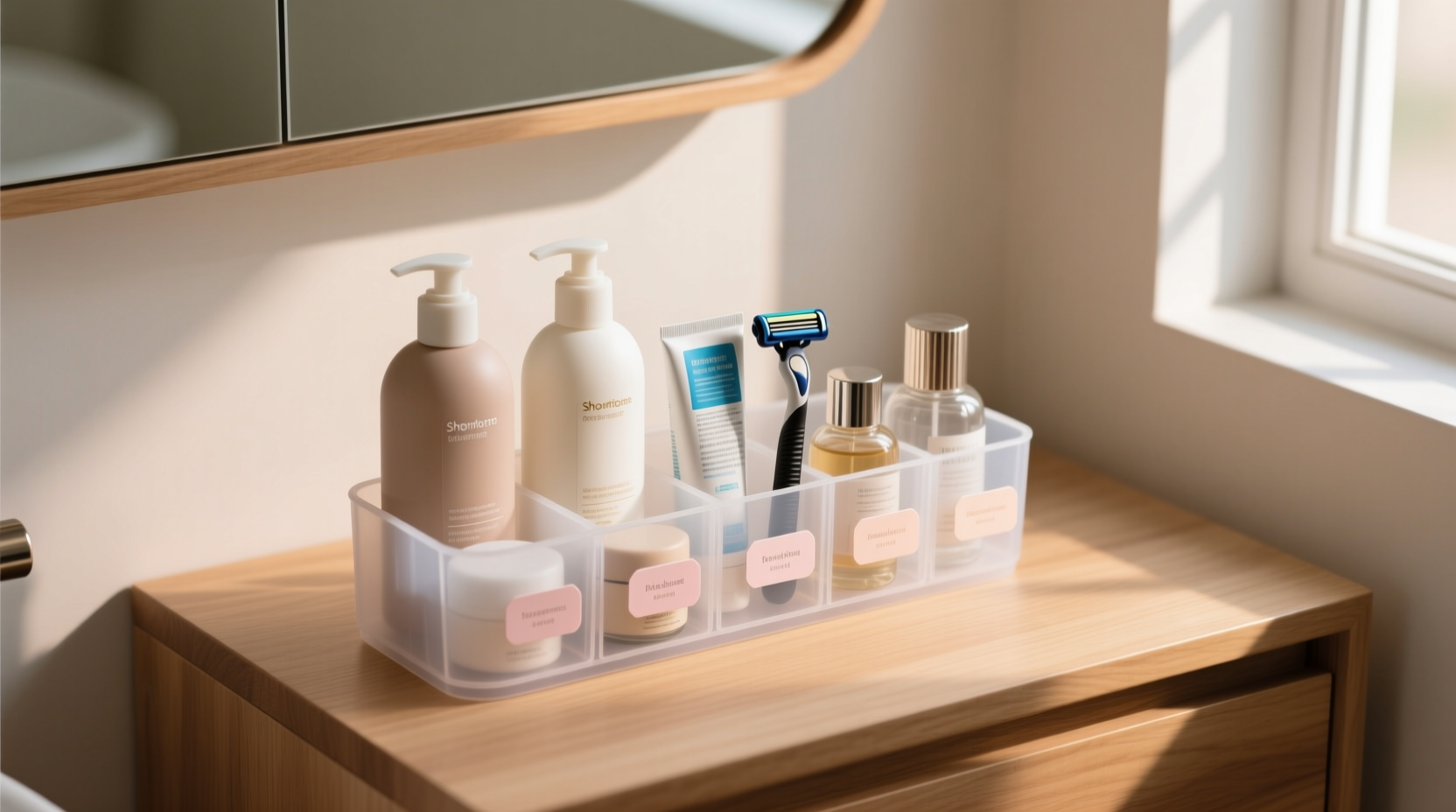 organize travel toiletries