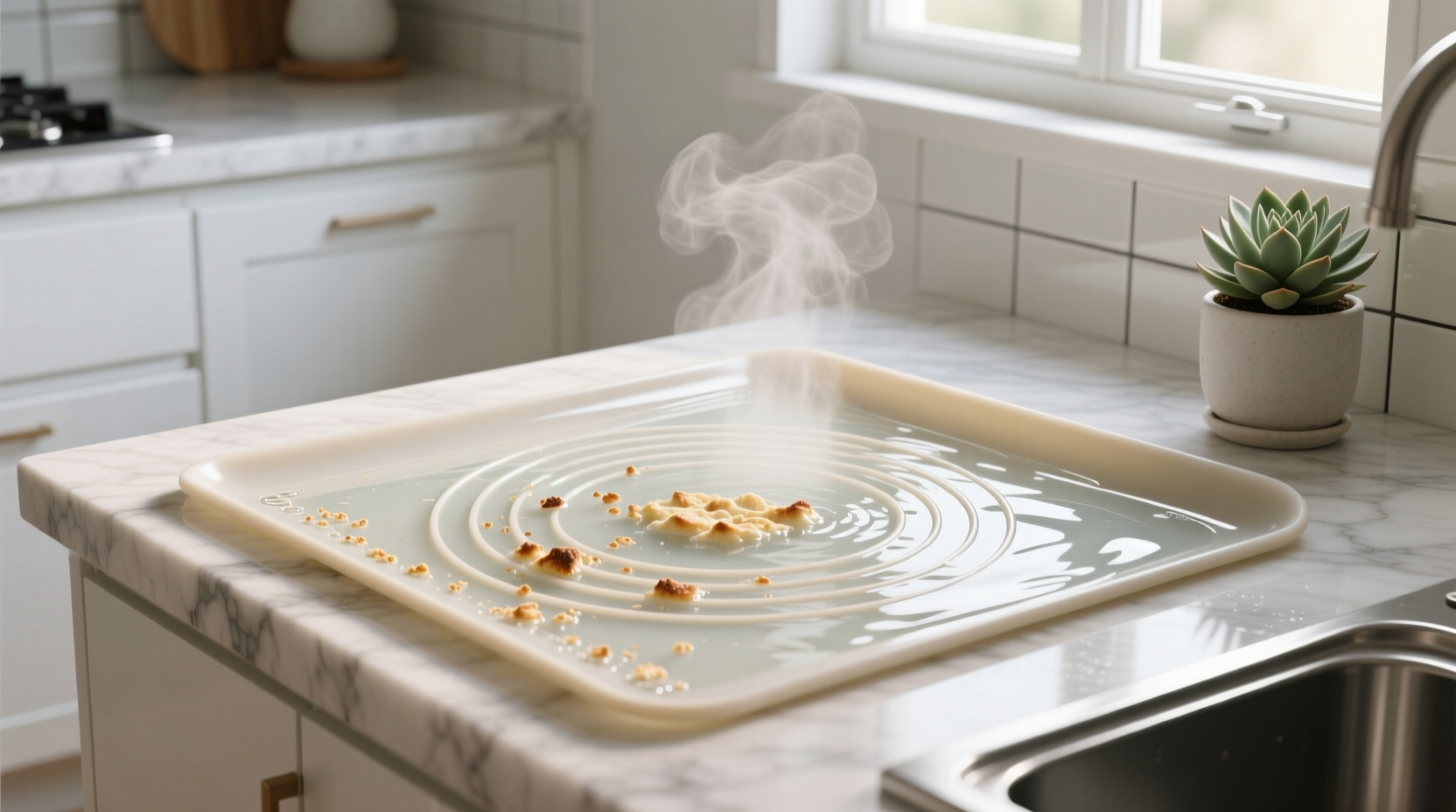 eco friendly cleaning tips silicone mat soak