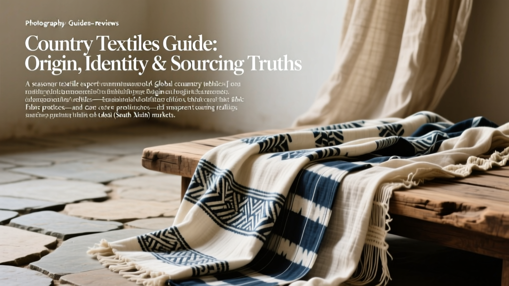 Country Textiles Guide: Origin, Identity & Sourcing Truths