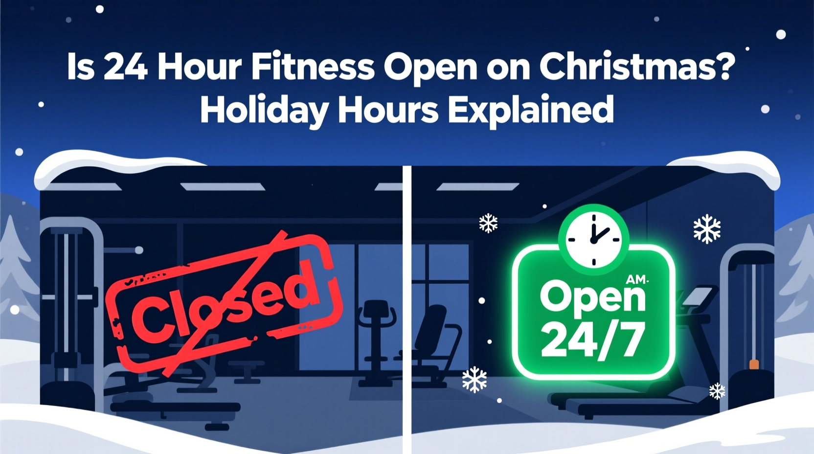 is 24 fitness open on christmas