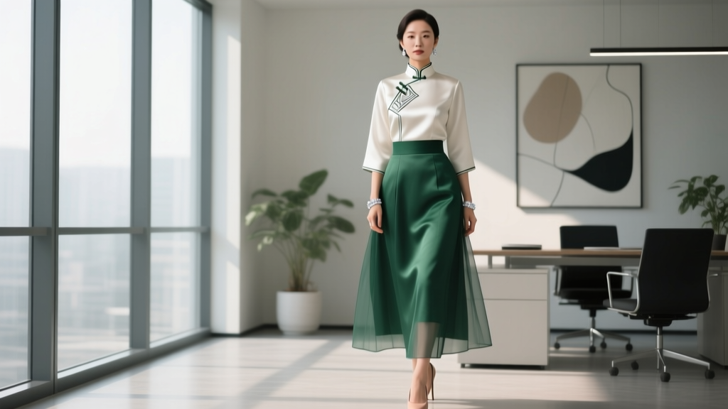 Modern Cheongsam Tops & Hanbok Skirts: 2026 Office Style