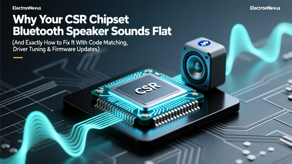 Why Your CSR Chipset Bluetooth Speaker Sounds Flat (And Exactly How to Fix It With Codec Matching, Driver Tuning & Firmware Updates)