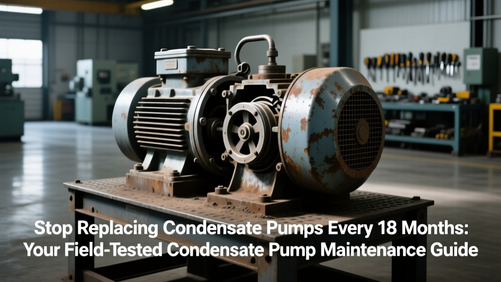 Extend Condensate Pump Life 3–5 Years: Field-Tested Guide