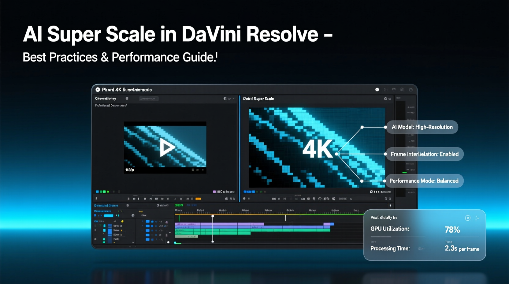 best ai super scale in davinci resolve