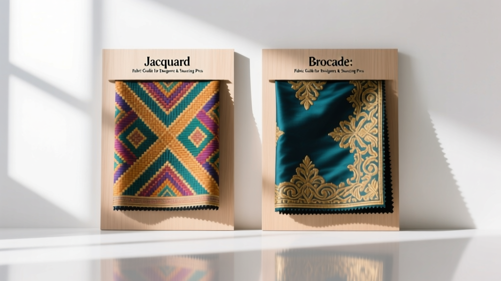 Jacquard vs Brocade: Fabric Guide for Designers & Sourcing Pros