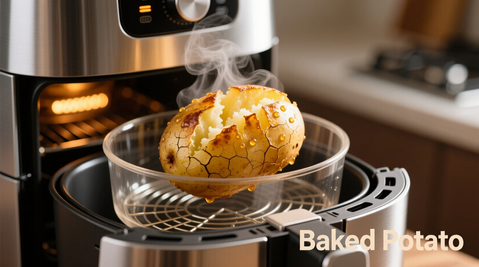 Perfect Air Fryer Baked Potato: Crispy Skin, Fluffy Center