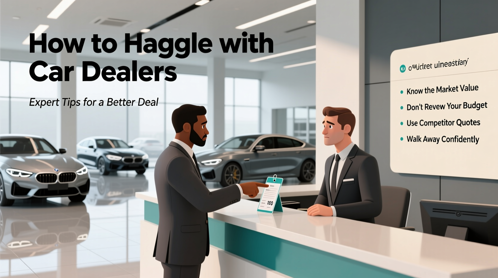 how to haggle with car dealers