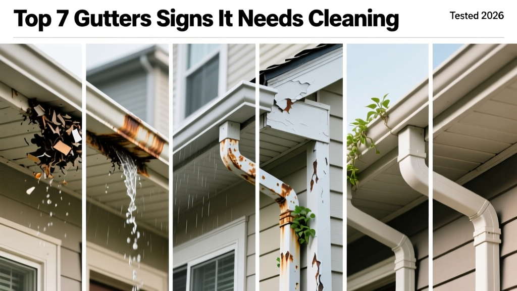 Top 7 Gutters Signs It Needs Cleaning (Tested 2026)