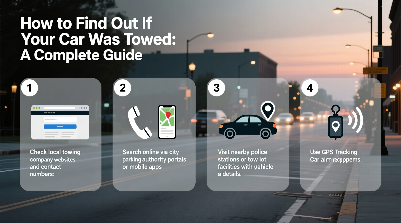 how do i find out if my car got towed