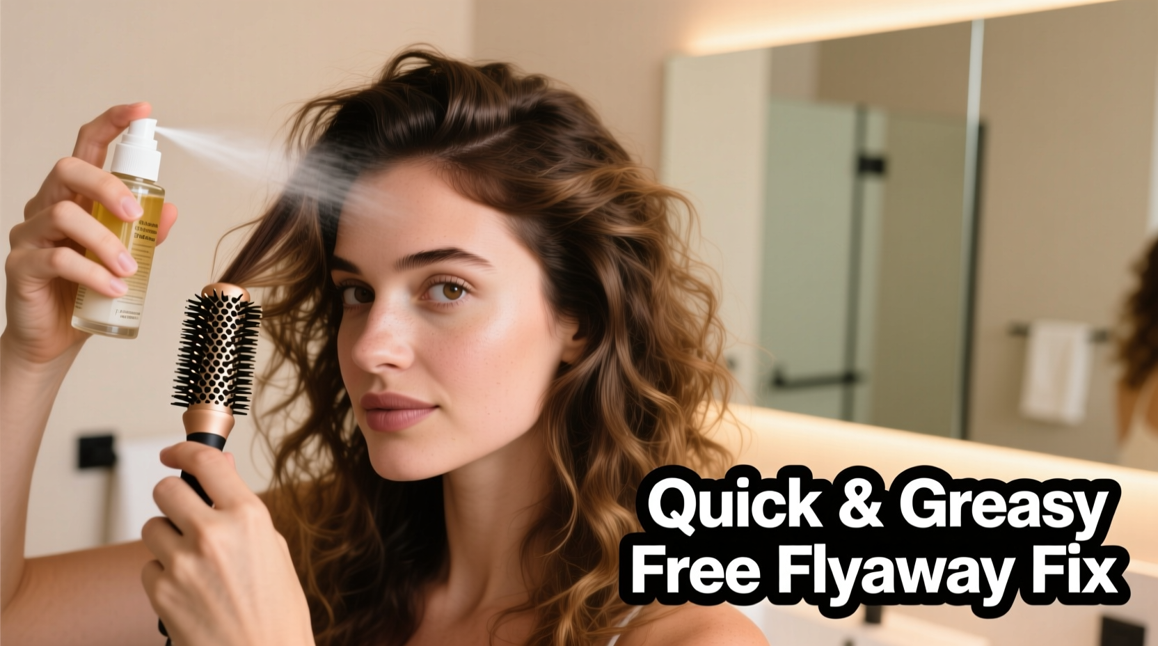 how to tame flyaways without making hair look greasy quick fixes