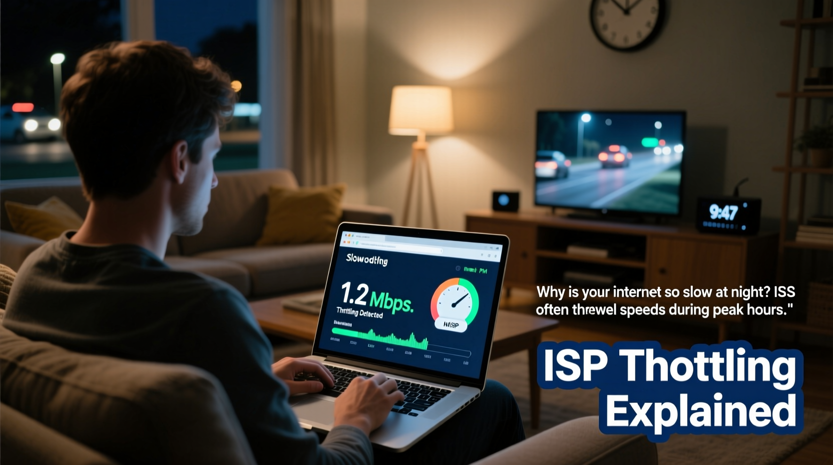 why is my internet so slow at night isp throttling explained