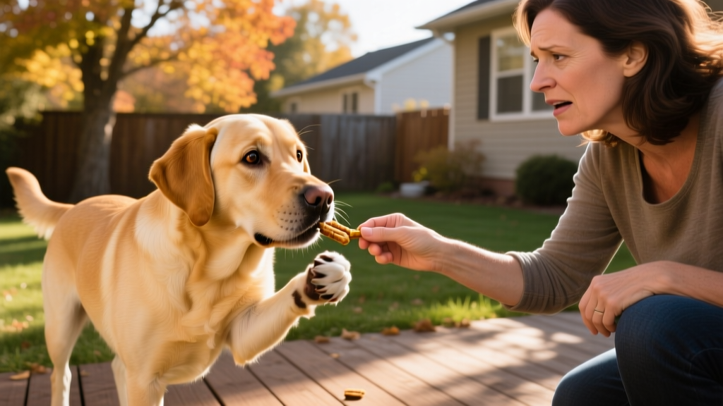 Labrador ‘Scamming’ Mom by Taking Back Treat He Brought Her Is the Cutest Con Artist