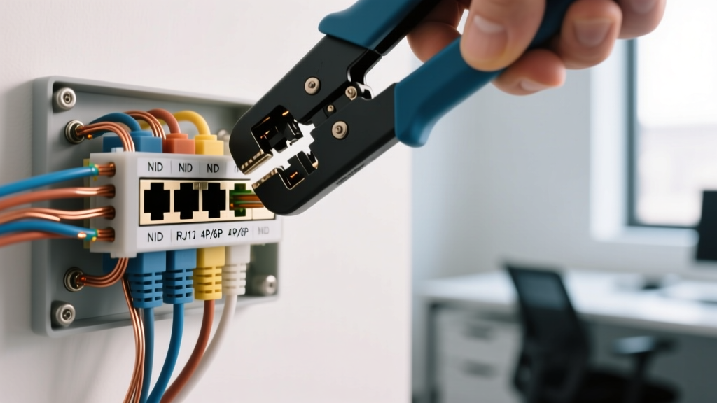 Standard Wiring Diagram for Phone Jack: RJ11 & NID Panel Guide