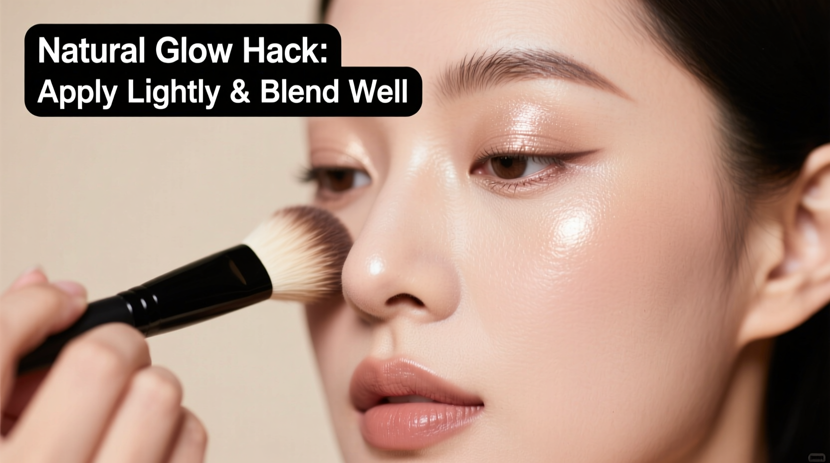 best way to apply highlighter for natural glow without looking greasy