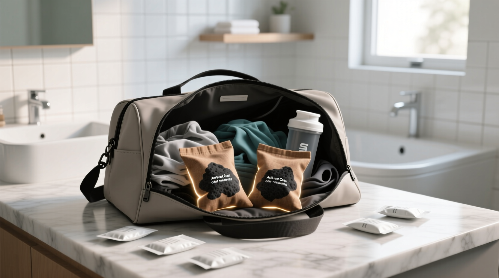 closet organization tips charcoal vs sachets for gym bag smells