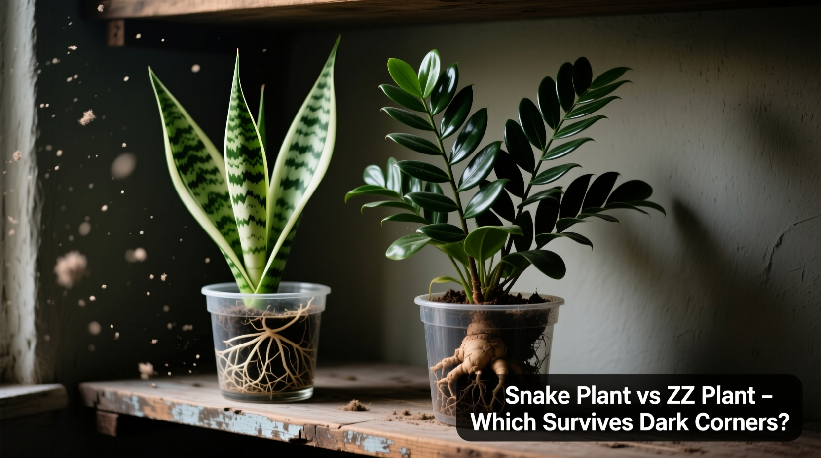 snake plant vs zz plant which is truly unkillable for dark corners