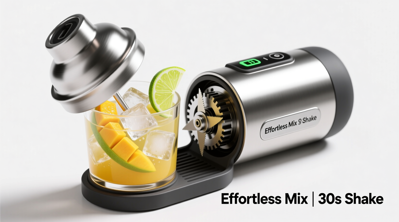 portable cocktail mixers battery-powered convenience or inconsistent shakes