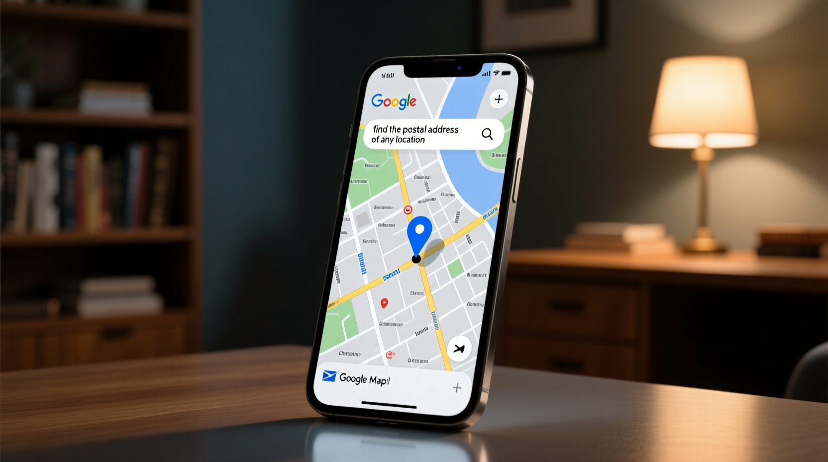 find the postal address of any location with google map