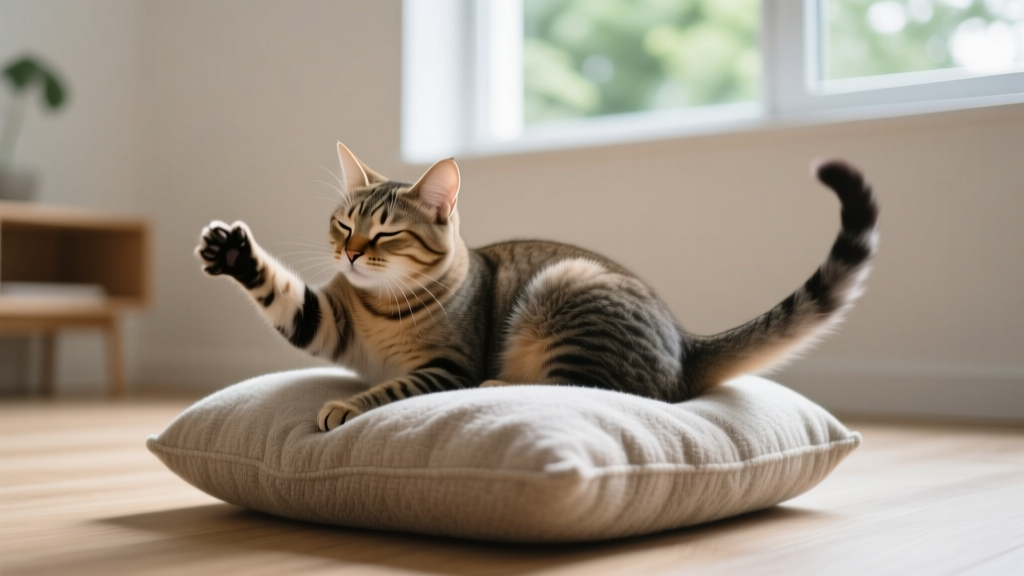 Cat Nesting and Scratching Behavior Explained