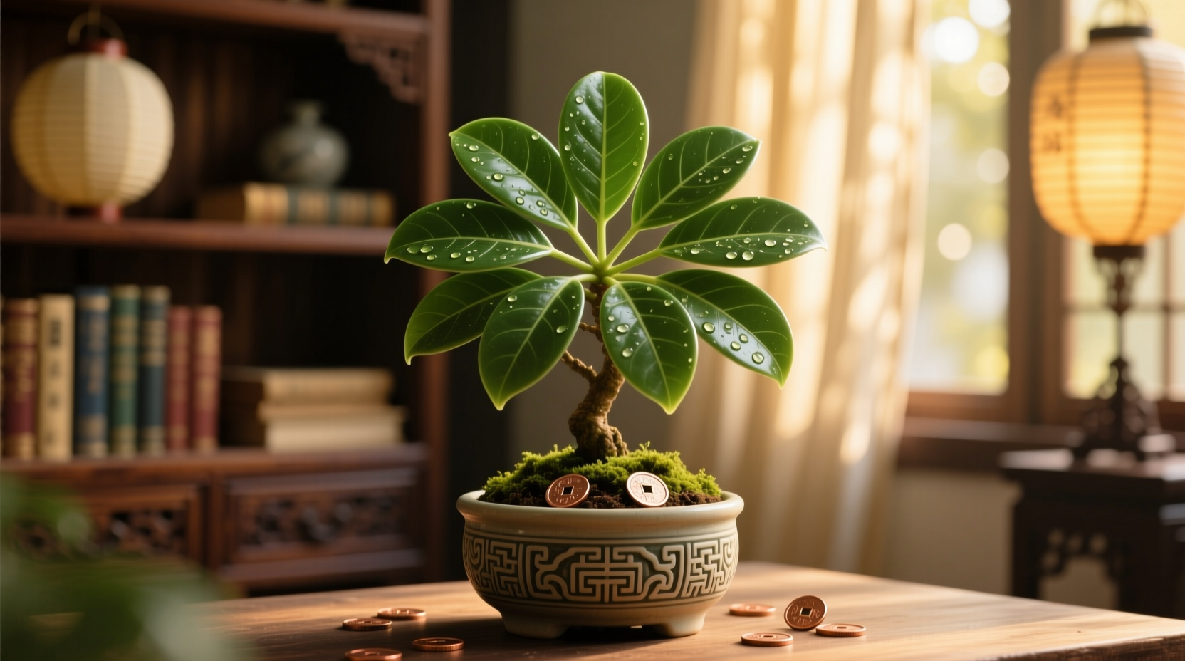 asian money tree plant