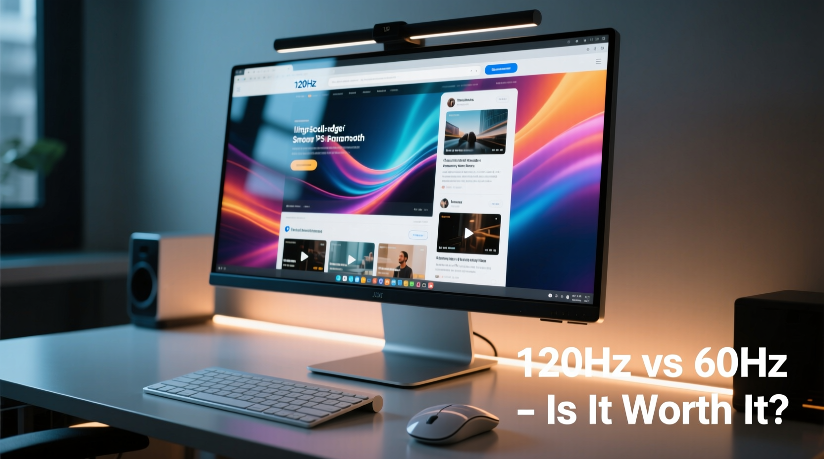 is it worth upgrading to a 120hz monitor for casual browsing