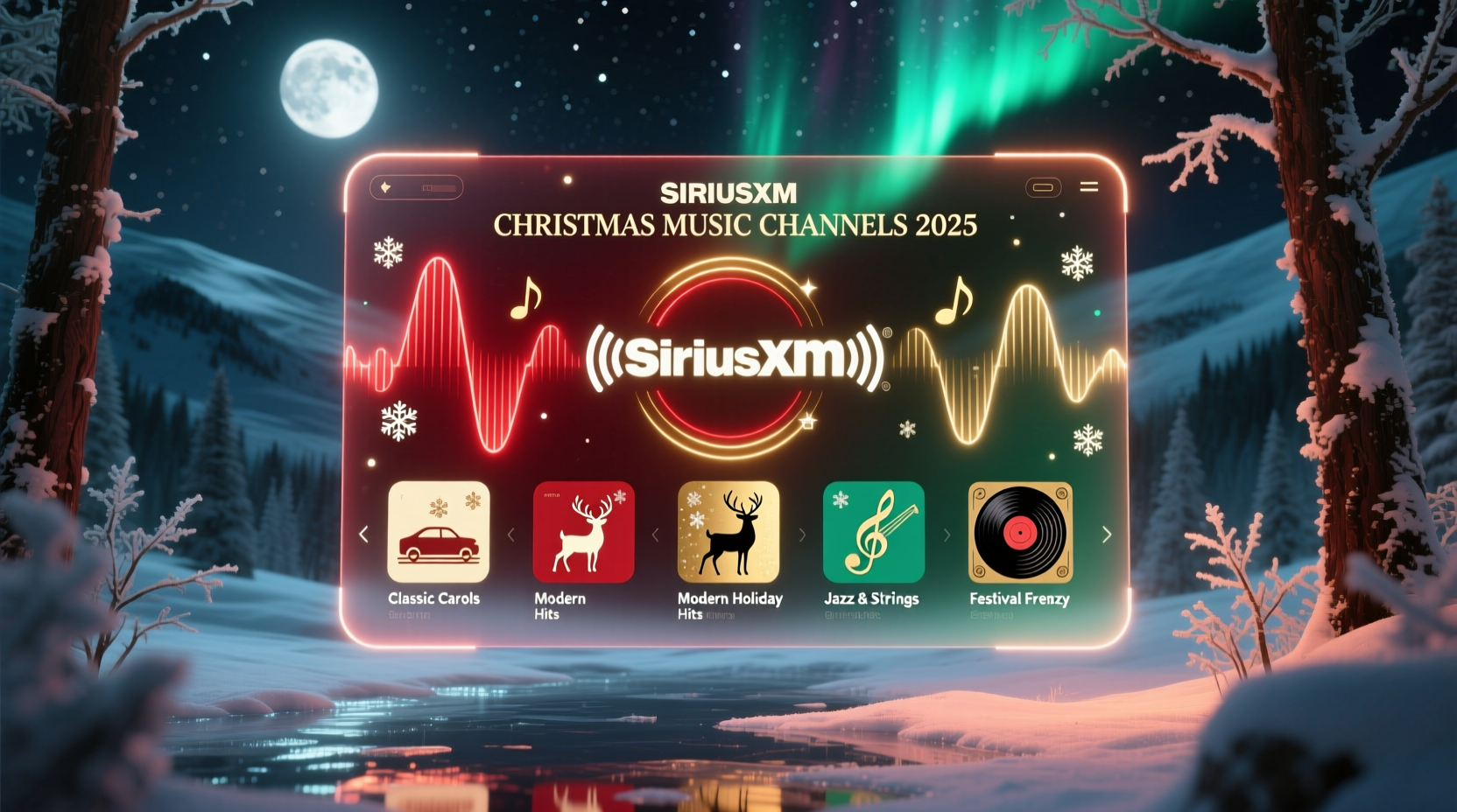 what sirius channels are playing christmas music