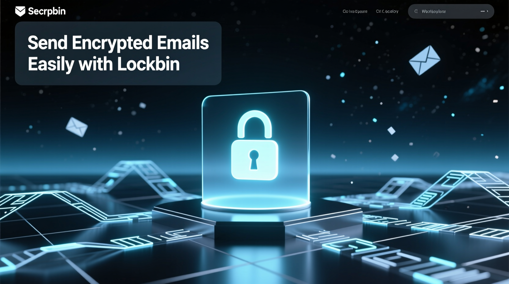 send encrypted emails easily with lockbin