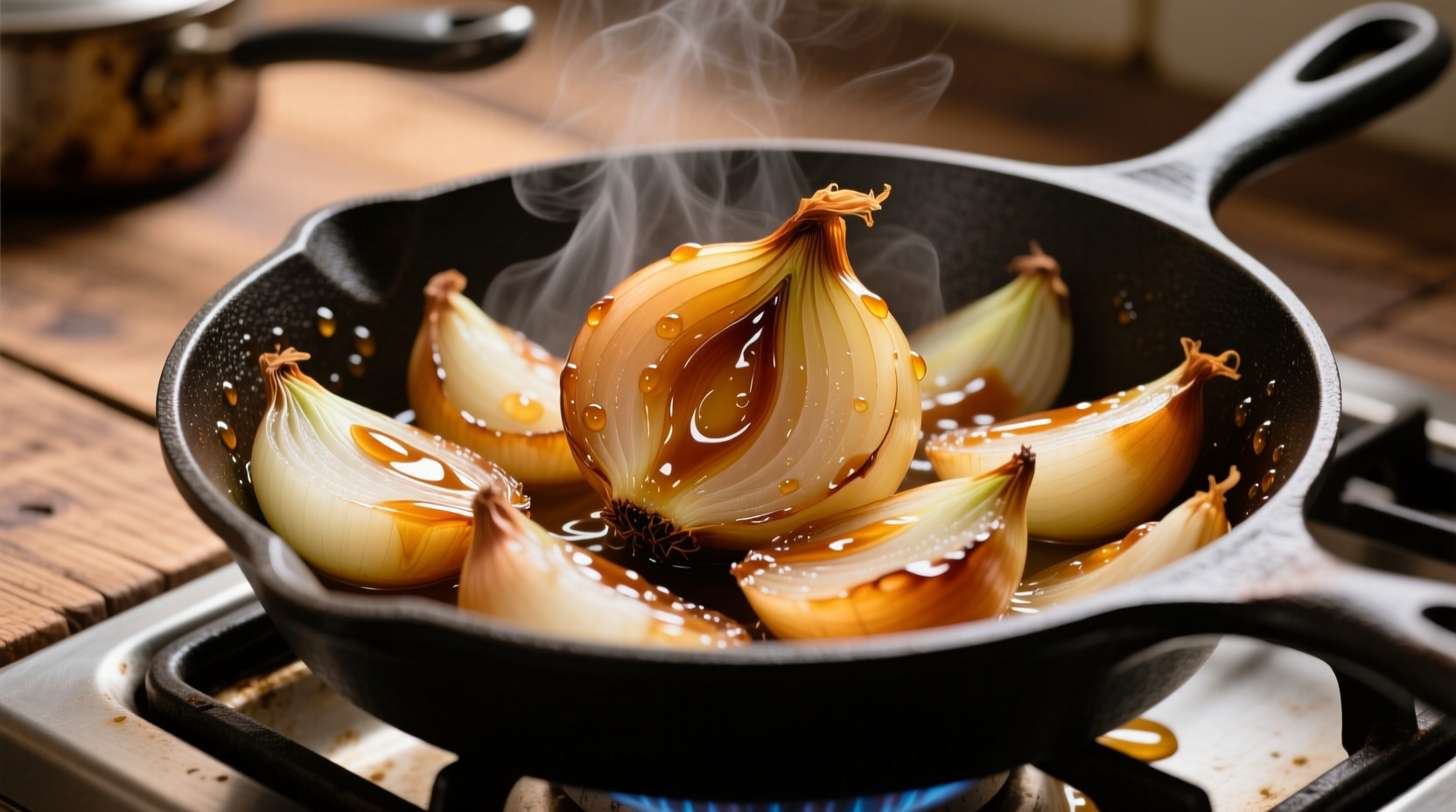 make a quick batch of tasty caramelized onions with a p