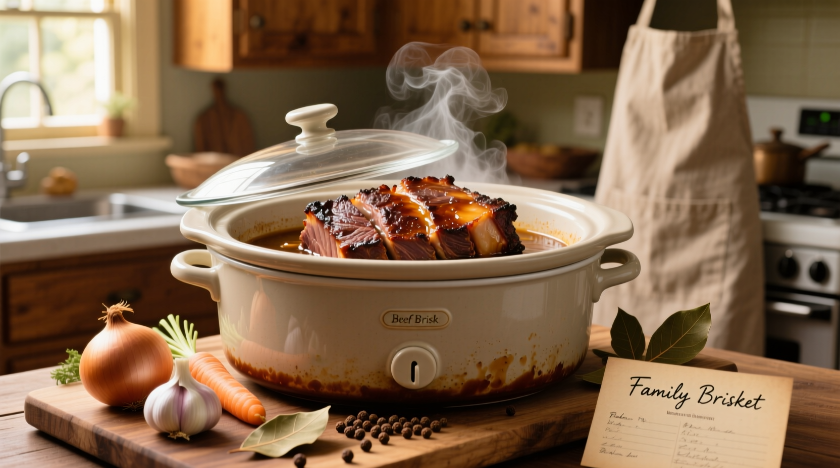 how to cook beef brisket in slow cooker