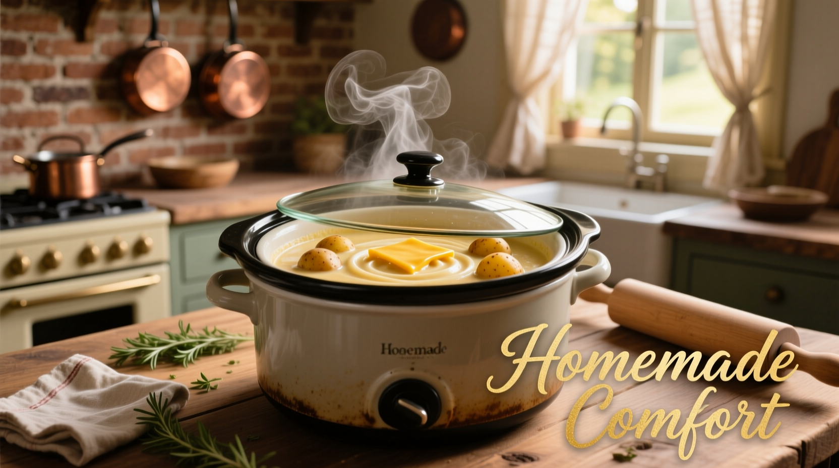 Perfect Potato Cheese Soup Crock Pot Recipe in 7 Hours