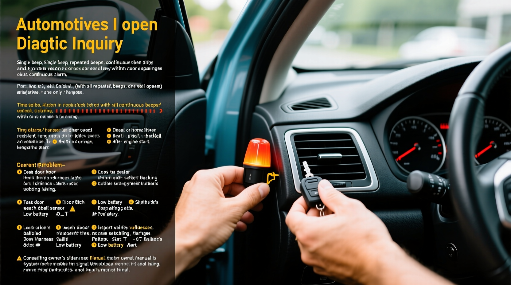 why does my car beep when i open the door could it be something serious